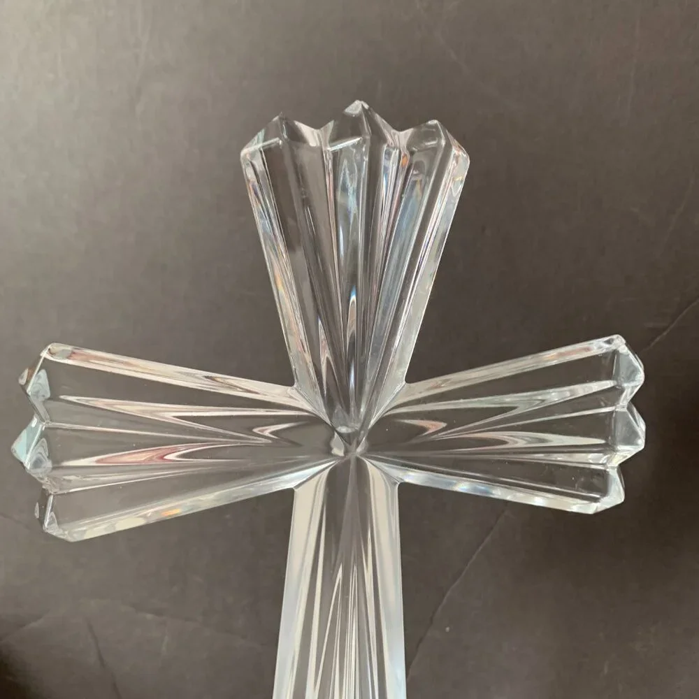 SAMOBOR BY ROGASKA 24% LEAD CRYSTAL CROSS MADE IN SLOVENIA - Picture 9 of 10